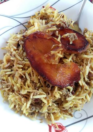 عکسی از دستور رشته پلو