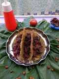 Beetroot Mix Salad Chapati Tacos