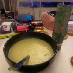 A picture of Hearty Leek and Potato Soup with Fennel.