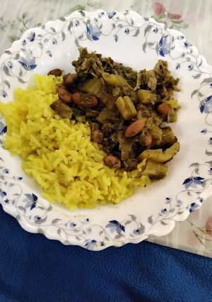 عکسی از دستور خورش کرفس به سبک مامان بزرگم😋😋❤️