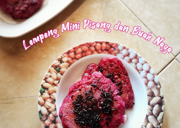 Lempeng Mini Pisang dan Buah Naga