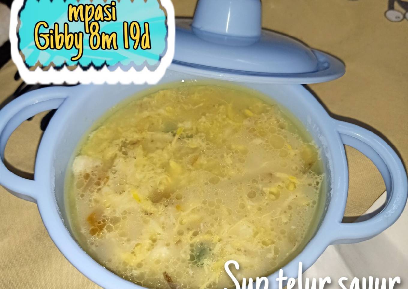 Sup telur dan sayuran