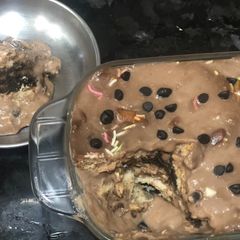 A picture of Chocolate Biscuit Pudding.