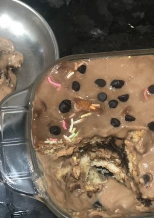 A picture of Chocolate Biscuit Pudding.