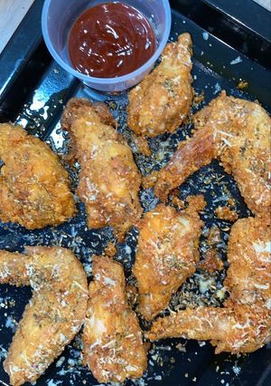 Foto resep Chicken Wings with Garlic & Parmesan Cheese