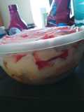 Strawberry Shortcake Roll Ice Cream Trifle