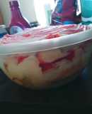 Strawberry Shortcake Roll Ice Cream Trifle