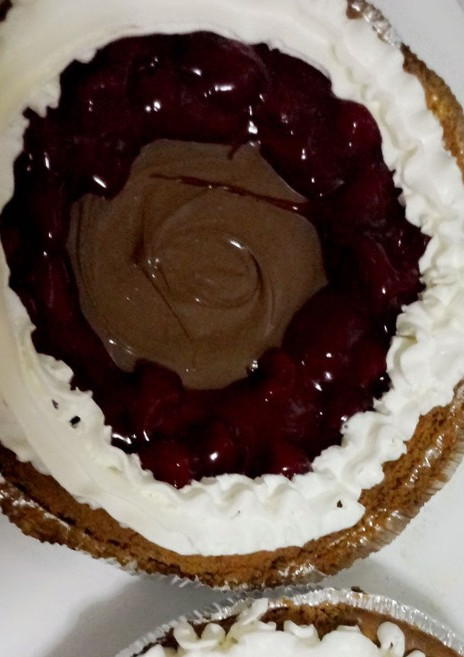 Una foto de Cheesecake con fresa y Nutella