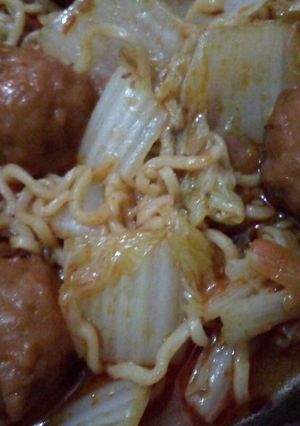 Foto resep Mie instan bakso mrecon