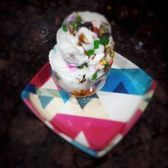 Christmas special ice cream A picture of Christmas special ice cream.
