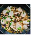 Đậu Hủ Non sốt Nấm Đông Cô