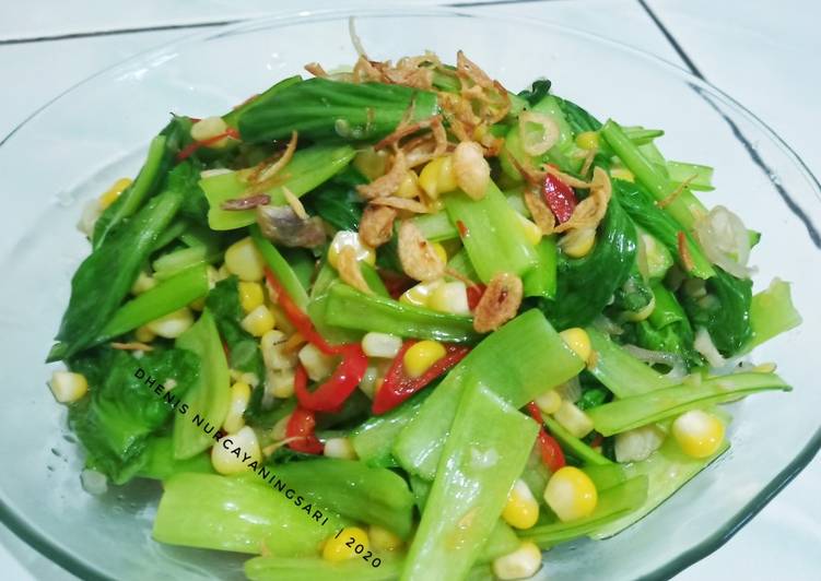 Tumis Pakcoy Jagung