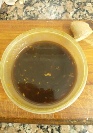Una foto de Salsa para laquear pechito de cerdo