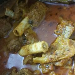 A picture of Achari Mutton.