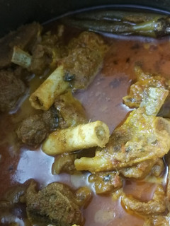 A picture of Achari Mutton.
