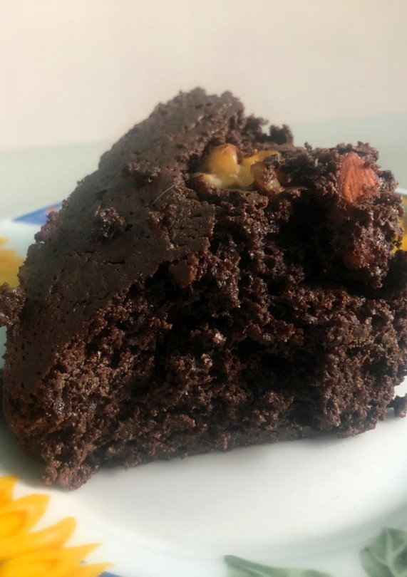 Una foto de Brownie sin harina sin lácteos sin azúcares refinados