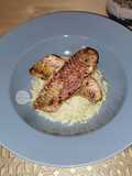 Risotto au parmesan et filets de rougets