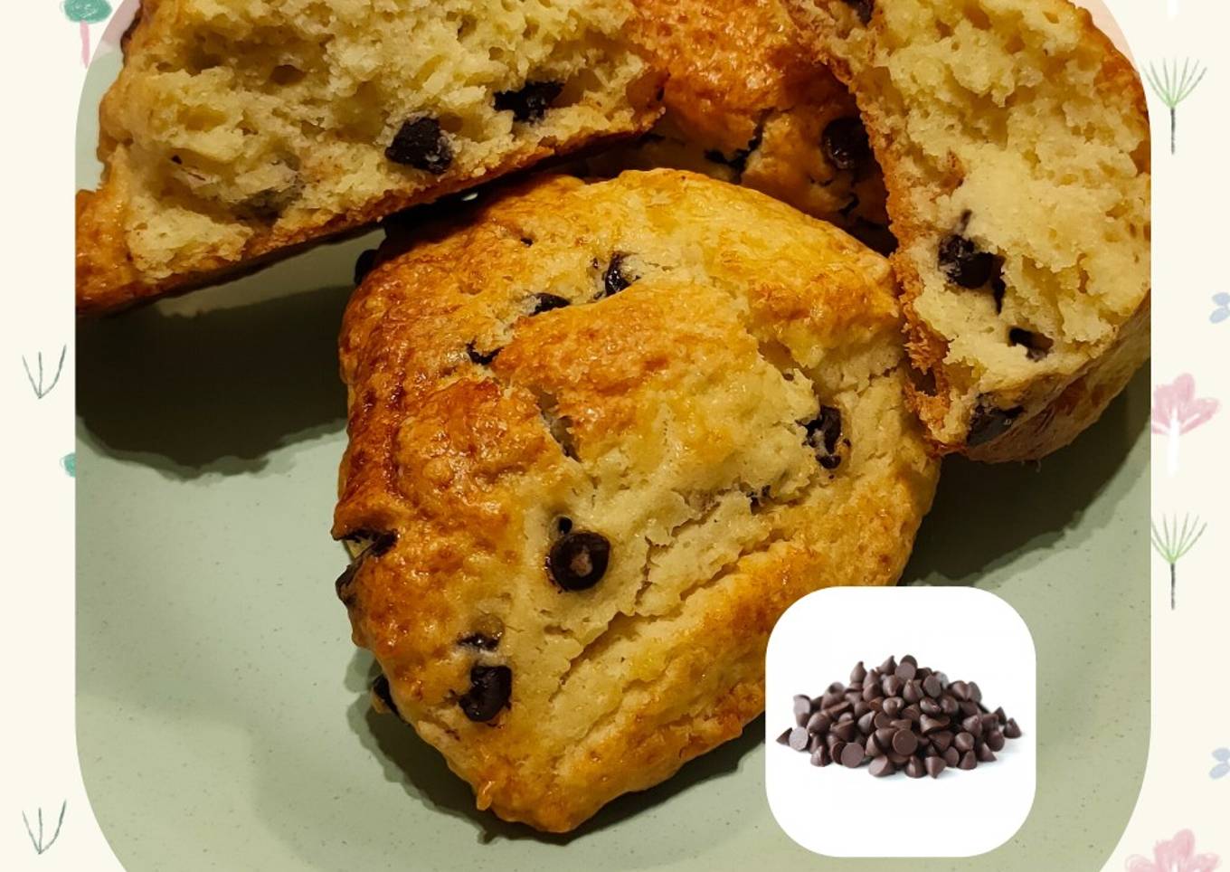 Scones aux pépites chocolat 🍫
