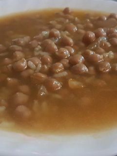 Una foto de Potaje de garbanzos, sano. Olla exprés