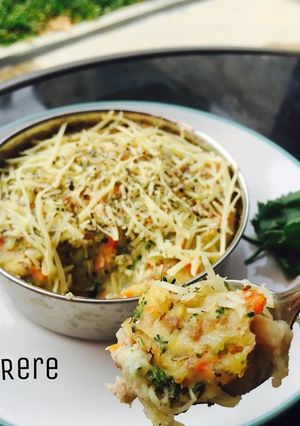 Foto resep Bake potato with cheese