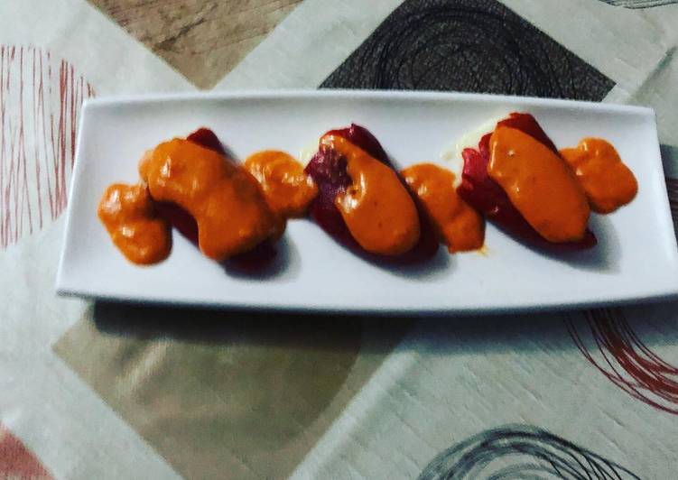 Pimientos del piquillo rellenos de brandada de bacalao Receta de grego&monica- Cookpad