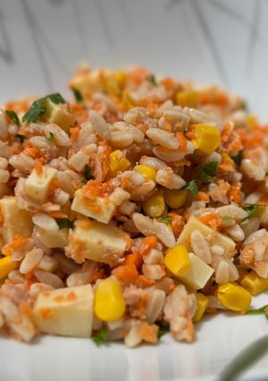 Une photo de Salade de pâtes « rizettes »