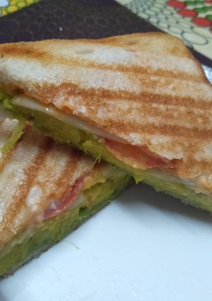 A picture of Masala Toast Sandwich.