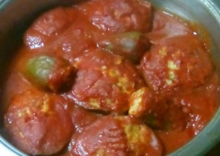 Melanzane e peperoni ripieni