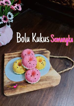 Foto resep Bolu Kukus (Semangka)