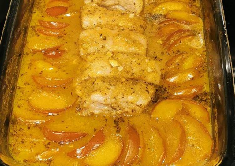 Easiest Way to Make Ultimate Oven Roasted Pork Belly and Apples