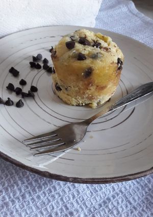 Una foto de Galleta en taza al microondas