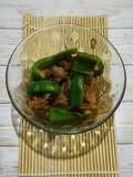 Beef slice paprika hijau