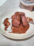 Volcán de chocolate