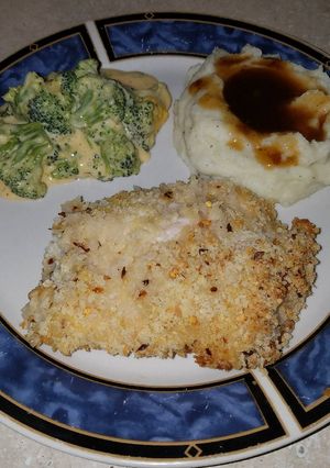 A picture of Parmesan Panko chicken breast.