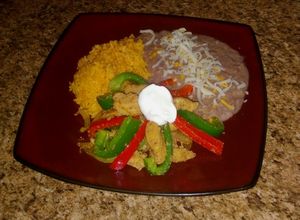Una foto de Fajitas de pollo