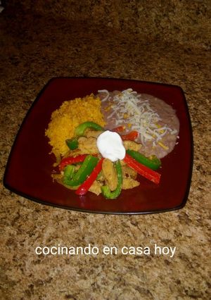 Una foto de Fajitas de pollo