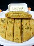 Stuffed whole wheat garlic bread sticks