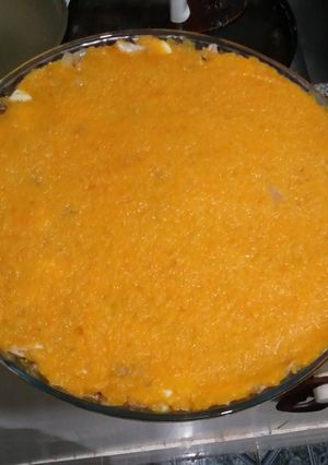 Una foto de Pastel de zapallo y pollo