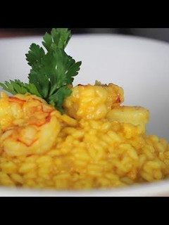Una foto de Risotto de frutos del mar