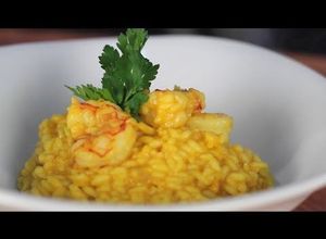 Una foto de Risotto de frutos del mar