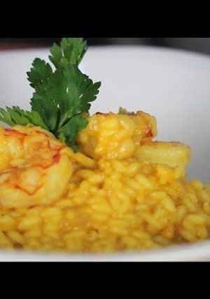 Una foto de Risotto de frutos del mar