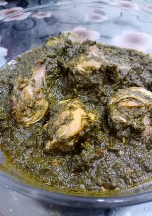 A picture of Palak chicken 💖💖.