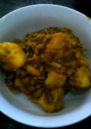 A picture of Porridge Beans & Yam.
