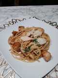Garlic Scallop Pasta