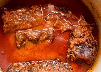 Fresh, Making Recipe Palm oil stew with fish Delicious Simple