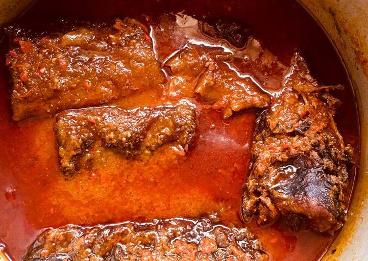 Palm oil stew with fish🌶🍅🧅 Palm oil stew with fish🌶🍅🧅