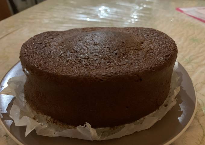 Banana Chocolate Sponge Cake (Bolu Pisang Cokelat)