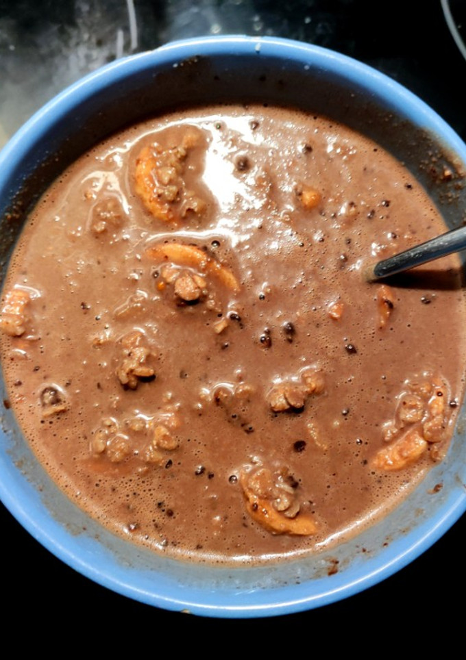 Una foto de Porridge de chocolate