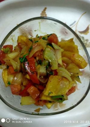 A picture of Potato jat-pat veggie.