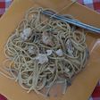 Spaghetti Saus Carbonara Mushrooms